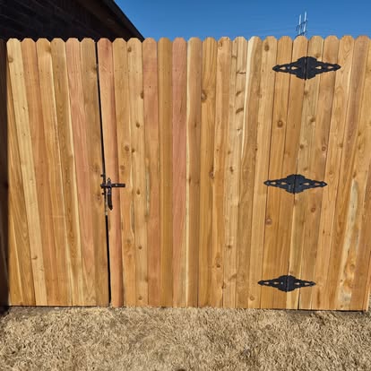 Custom cedar gate